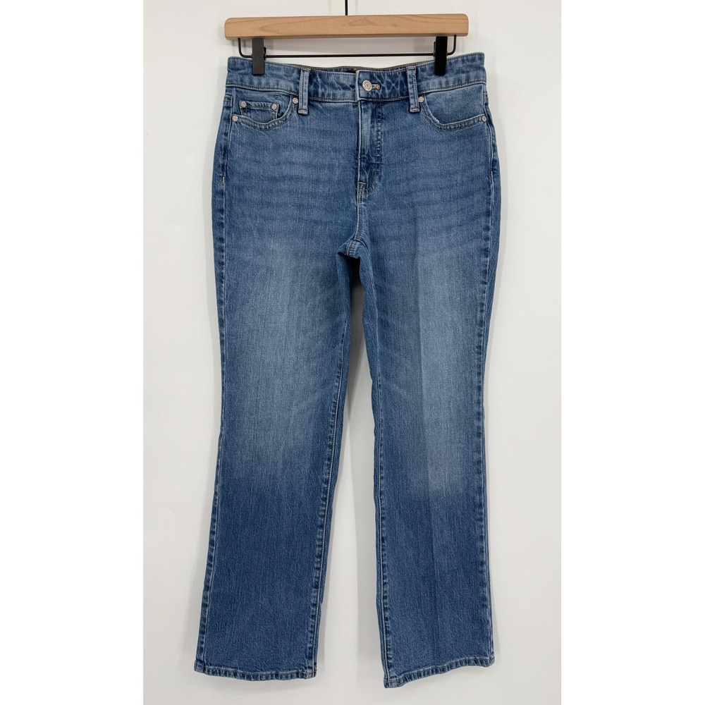 Talbots Jeans‎ Womens 4 Petite Blue Barely Bootcut Medium Wash Denim Pants